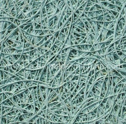 Ceiling Decoration with Colorful Acoustic Panels and Fiber Wood Wool Cement Board
