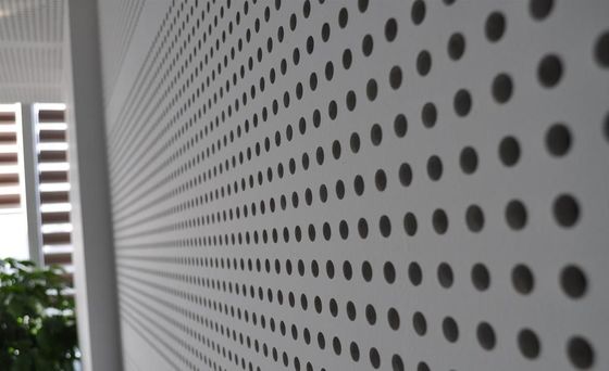 Irregular Shape PVC/Vinyl Faced Acoustical Gypsum Ceiling Board with 780kg/M3 Density