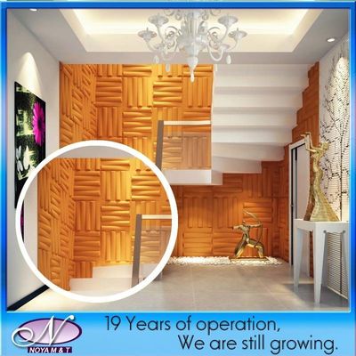 Indoor Wall Decorative 3D PVC Panel with Acoustic Insulation and Customized Design