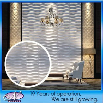 Indoor Wall Decorative 3D PVC Panel with Acoustic Insulation and Customized Design