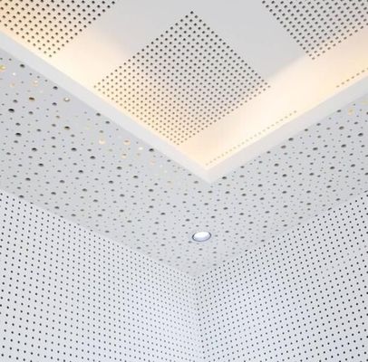 Carton Dimensions 613 X 623 X 130 160 mm Mineral Fiber Ceiling Board for Hotel Decoration