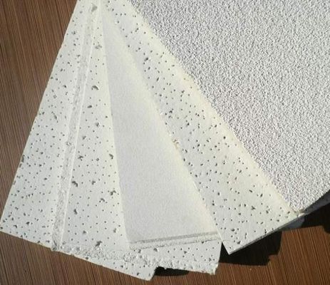 Carton Dimensions 613 X 623 X 130 160 mm Mineral Fiber Ceiling Board for Hotel Decoration