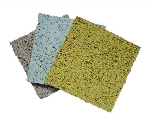 Square Edge Wood Wool Acoustic Cement Board for Zoo and Theme Parks B1 Fireproof Grade