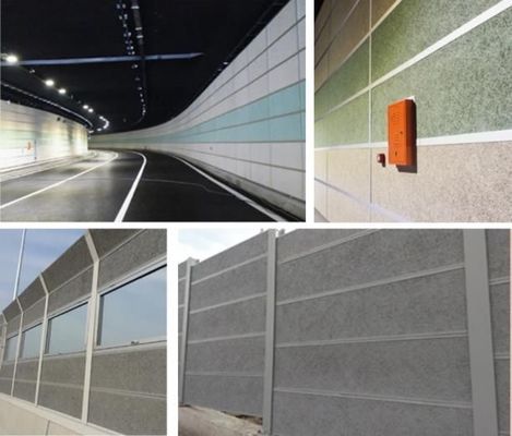 Distinctive Gray Wood Wool Acoustic Cement Panel with B1 Fireproof Grade 1200*2440 mm