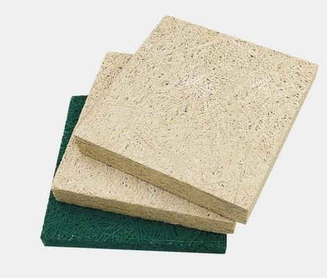 Distinctive Gray Wood Wool Acoustic Cement Panel with B1 Fireproof Grade 1200*2440 mm