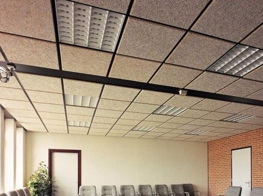 Square Edge Colored Acoustic Fiber Wood Wool Cement Board for Soundproofing Solutions