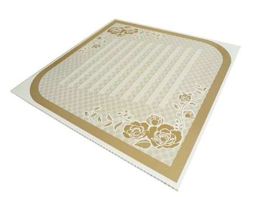 Parlor Wall and Ceiling Decorative 500mmx500mm PVC Composit Panel with 3D Design