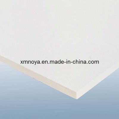Square Edge Fiberglass Sound Absorption Ceiling Board / Panel for Ceiling T-Grid 600*600mm