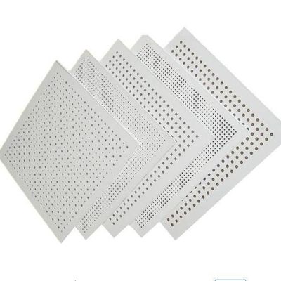 Square Acoustic Sound Absorption Gypsum Board for Partition Wall and Ceiling Solution