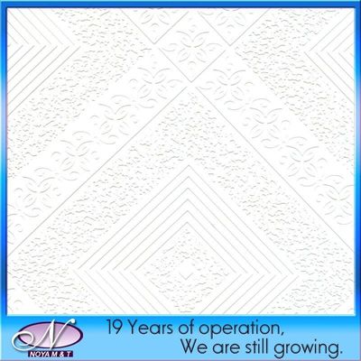 Acoustical PVC Gypsum Panel for Ceiling and Wall Decorative Fireproof Board Function