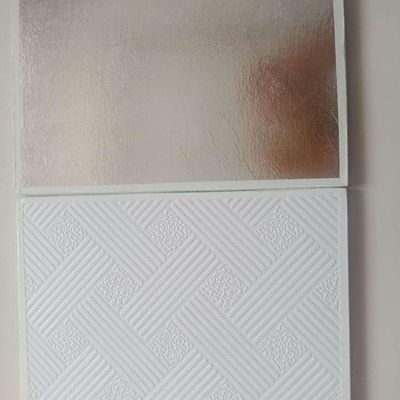 Hotel Wall/Ceiling Improvement Acoustical PVC Gypsum Ceiling Tiles 7mm-15mm Thickness