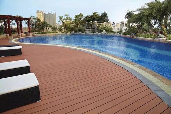 Outdoor Waterproof WPC Decking with Plastic Material and Various Size Choices
