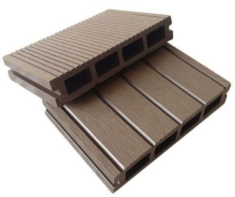 Outdoor Waterproof WPC Decking with Plastic Material and Various Size Choices