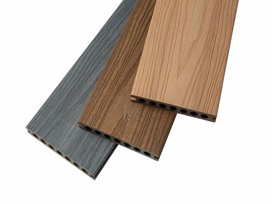 Wood Plastic Composite WPC Fence and Pergola Decorative Pillar Brown Surface Finished
