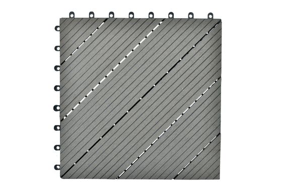 Grain Optional Synthetic WPC DIY Decking Tiles for Outdoor Floor Decor in Custom Length