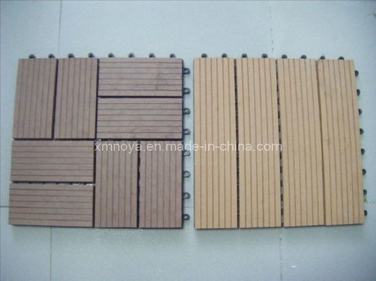 Grain Optional Synthetic WPC DIY Decking Tiles for Outdoor Floor Decor in Custom Length