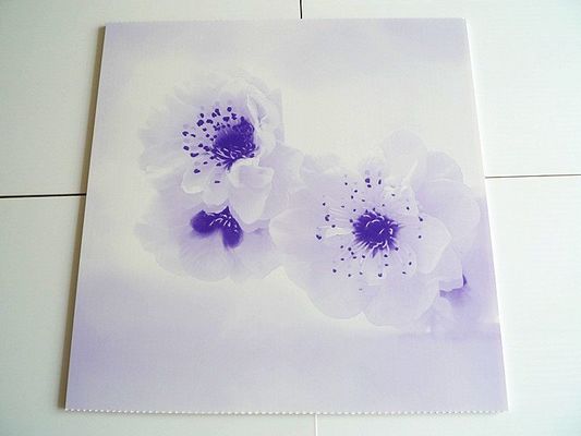 500mmx500mm Waterproof 3D Textured PVC Wall / Ceiling Panels Customized and Colorful