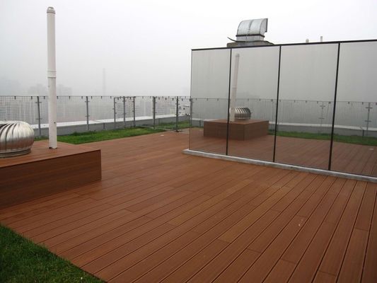 Wood Plastic Composite WPC Decking Clips with Stainless Steel and Wood Grain Pattern