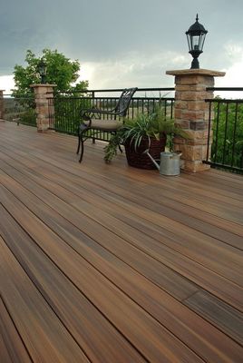 Waterproof WPC Outdoor Decking / Green Flooring HS145*22 for Outdoor Environment