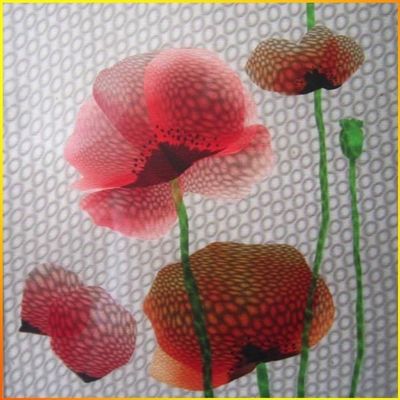 Hotel Interior Design Colorful Stereoscopic Effect No Frame Plastic PVC 3D Wall Decor