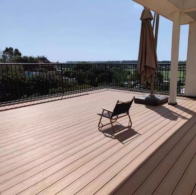 Eco Wood Composite WPC Outdoor Decking Tiles with Scratched Surface Materials