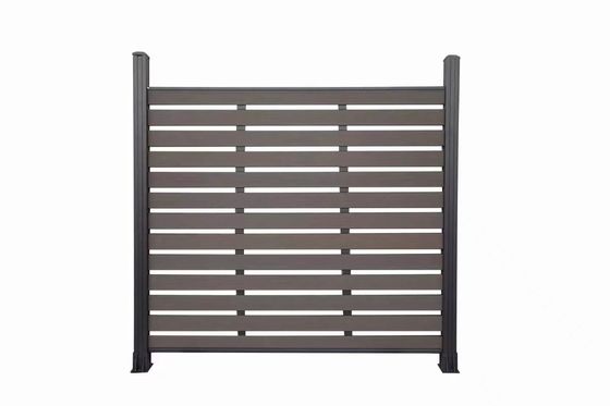 Waterproof Outdoor WPC Decking Fence with Wood Grain Pattern and Brushed Surface Design