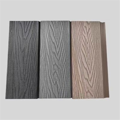 Waterproof Outdoor WPC Decking Fence with Wood Grain Pattern and Brushed Surface Design