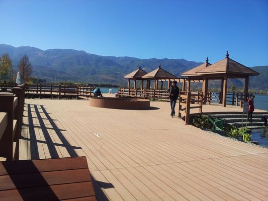 150mm*25mm Customized WPC Outdoor Floor Decking Tiles Made with Wood Plastic Composite