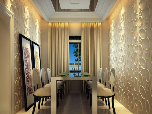 Square Edge Acoustic Sound Insulation 3D Wall Diffusing Panel for Eco-Friendly Decor