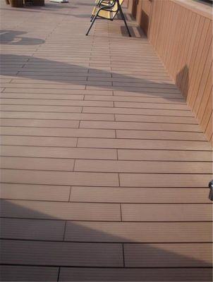 Water Absorption Rate 2.5% Customized Synthetic WPC Decking for Engineering Flooring