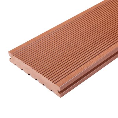 Wood Grain Pattern Synthetic WPC Flooring Material for Customized Decking and Flooring
