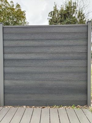 Wood Grain Surface Finish Waterproof WPC Decking Panel for External Wall Long-lasting