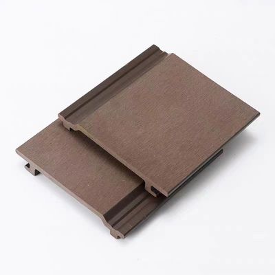 Wood Grain Surface Finish Waterproof WPC Decking Panel for External Wall Long-lasting