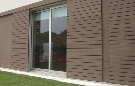 Wood Grain Surface Finish Waterproof WPC Decking Panel for External Wall Long-lasting