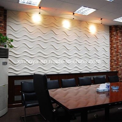 Customized 500mmx500mm Fireproof 3D PVC Panel for Enterprise Image Wall Background