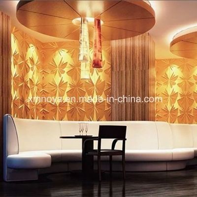 Customized 500mmx500mm Fireproof 3D PVC Panel for Enterprise Image Wall Background