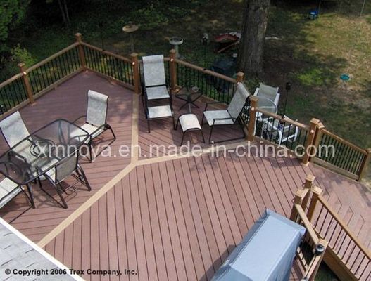 Solid Wood Composite Floor Eco-Friendly WPC Garden Decking Flooring