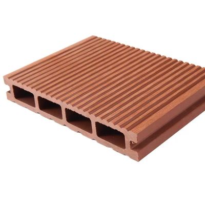 Engineered Pattern Brown WPC Wood Plastic Composite Outdoor Floor Decking for Outdoor