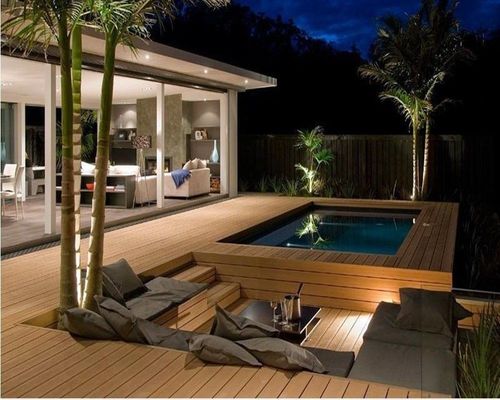 Brown WPC Wood Plastic Composite Flooring for Garden Waterproof