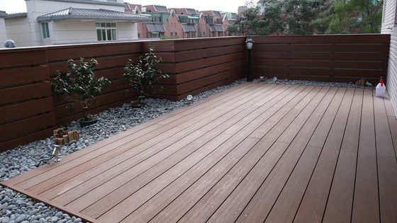 Customized HS150*25-A Waterproof Outdoor Wood Plastic Compositewpc Decking for Deoration