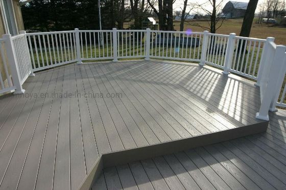 Outdoor Garden Flooring and Fence Waterproof WPC Decking with Bias Tire