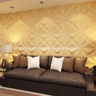 3D Board Design Acoustic Fireproof PVC Wall Panels for Building Material 500mmx500mm