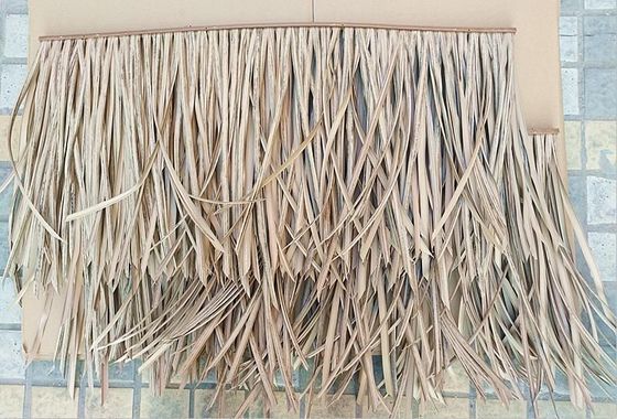 Grey Plastic Simulation Thatch Roofing Tile for Advanced Bent Tiles in Green Environment