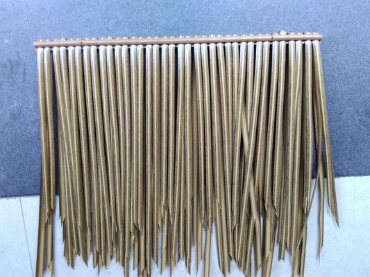 Grey PVC Material Component Simulation Thatched Roof Plastic Tile for Garden Roofing