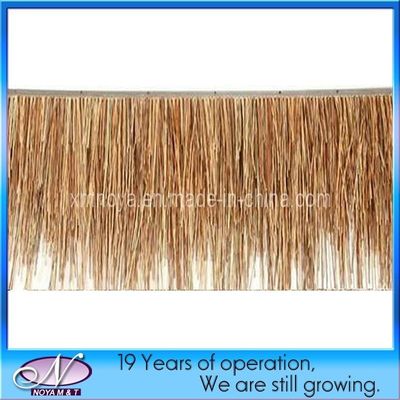 Fireproof Synthetic Thatched Roof Tile in Brown for Garden Decoration SGS Certified