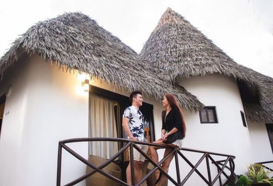 Artificial Synthetic Thatch Roofing 45*50cm and 100*60cm for Tropical Beach Efficiency