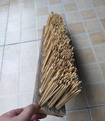 Yellow Artificial Synthetic Thatch Roof for Customized Beach Tropical Simulation