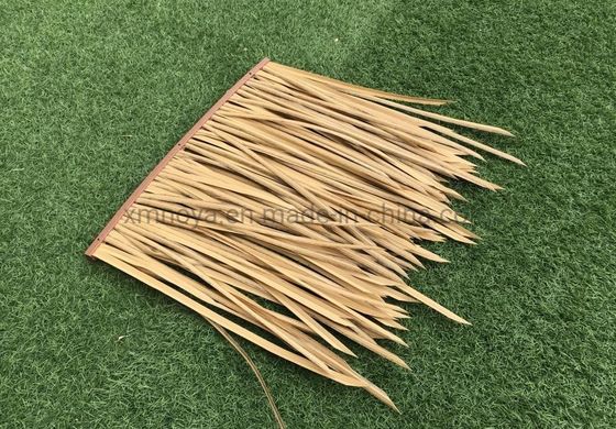 Customized Fireproof Artificial Thatch Fiber Plastic Tile for Yellow Roofing Needs