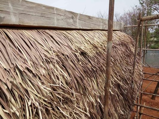 African Garden Decoration PVC Material Component Brick Red Fireproof Thatch Roofing Tile