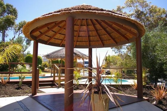 African Garden Decoration PVC Material Component Brick Red Fireproof Thatch Roofing Tile